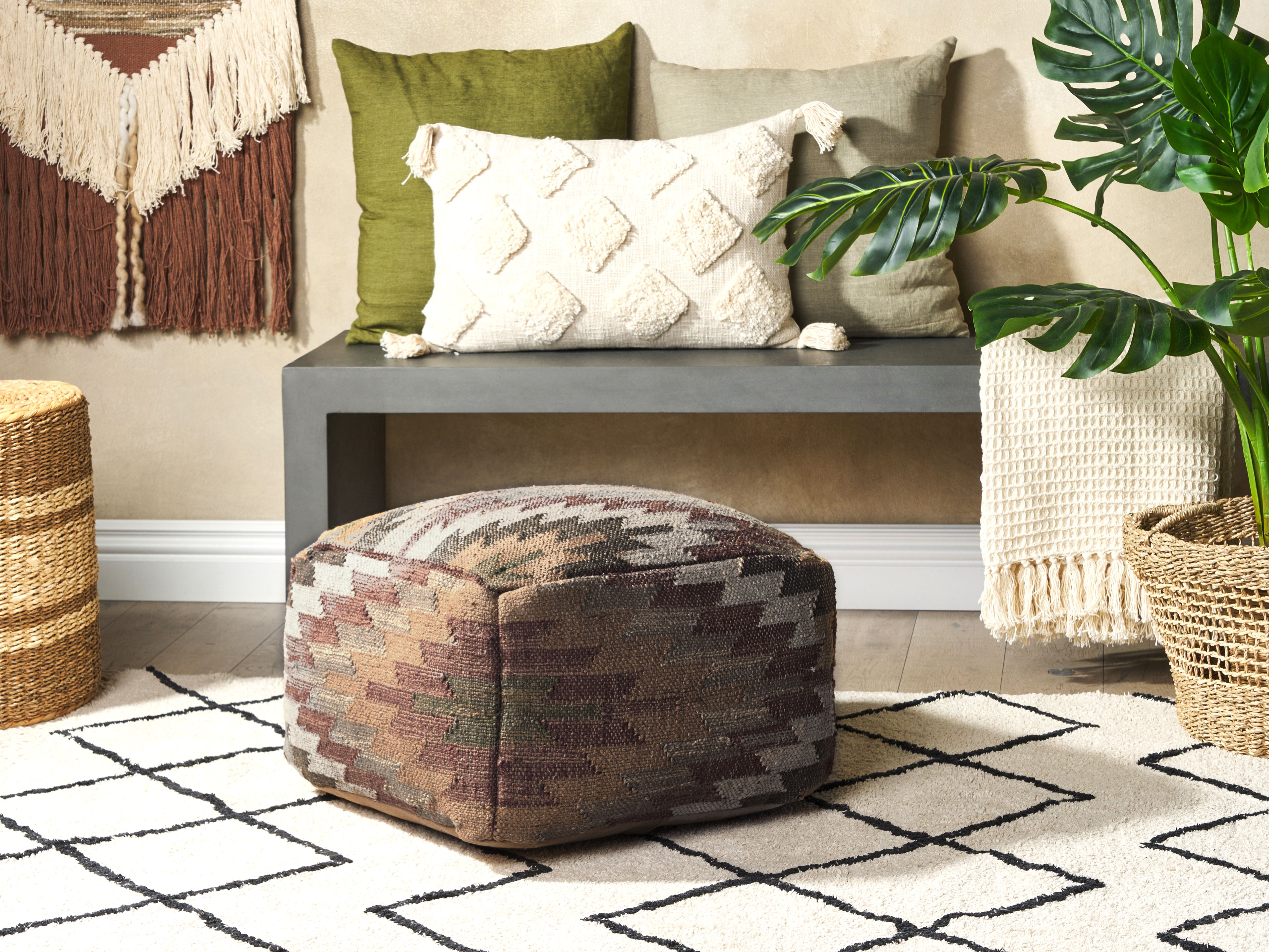 Pouffe DEEPOR Jute Multicolour