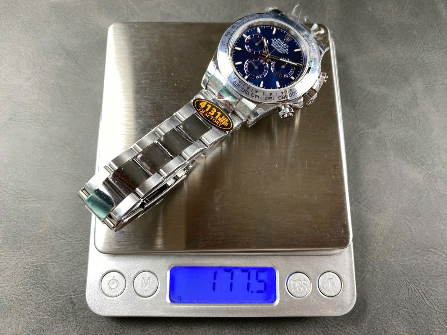 Rolex Cosmograph Daytona 126509 Copies Watches Blue Dial Weight 178 Grams QF Factory 40mm - Elite Watch Atelier