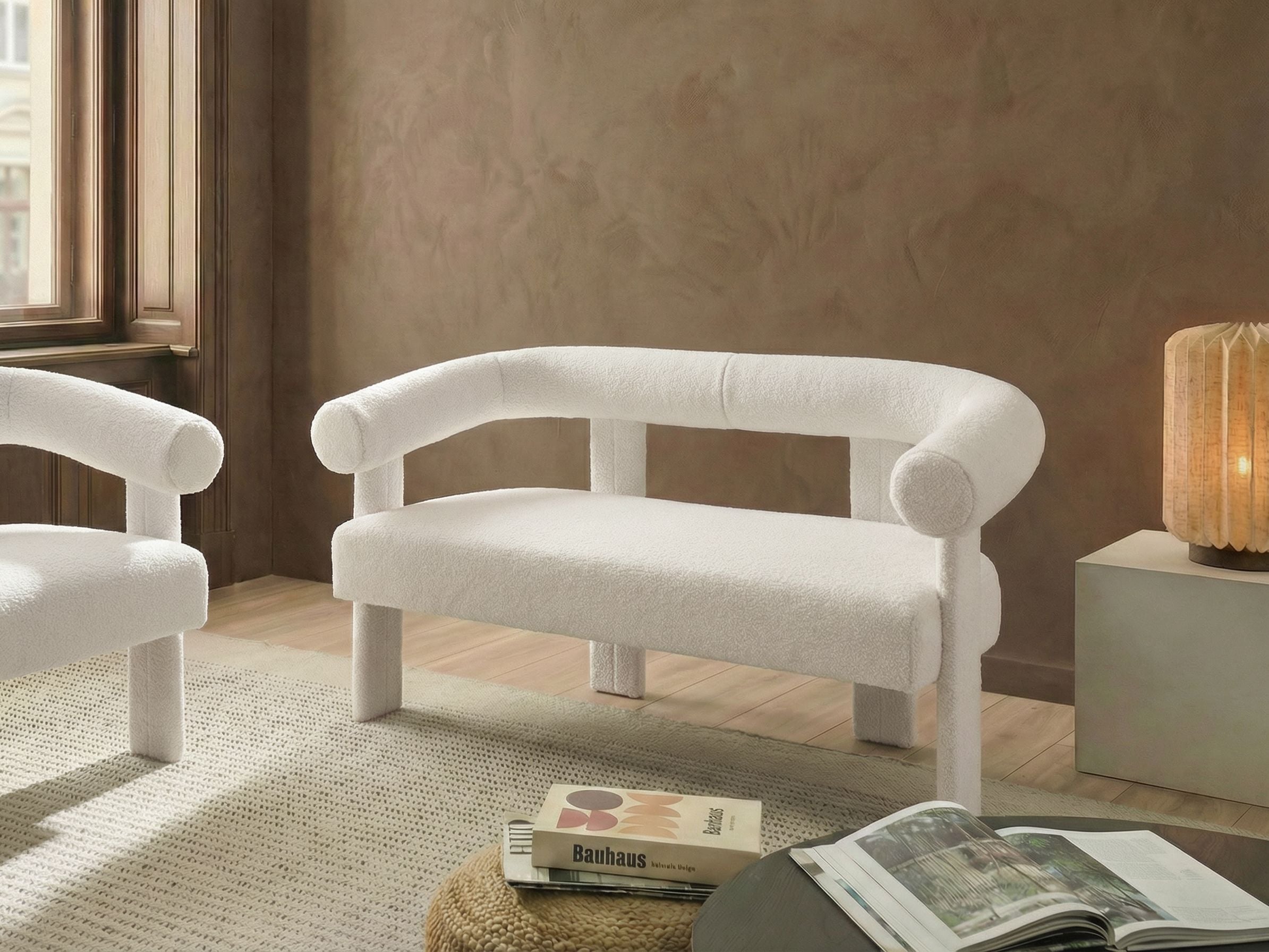 Sofa 2 Seater ILBRO Boucle Off-White