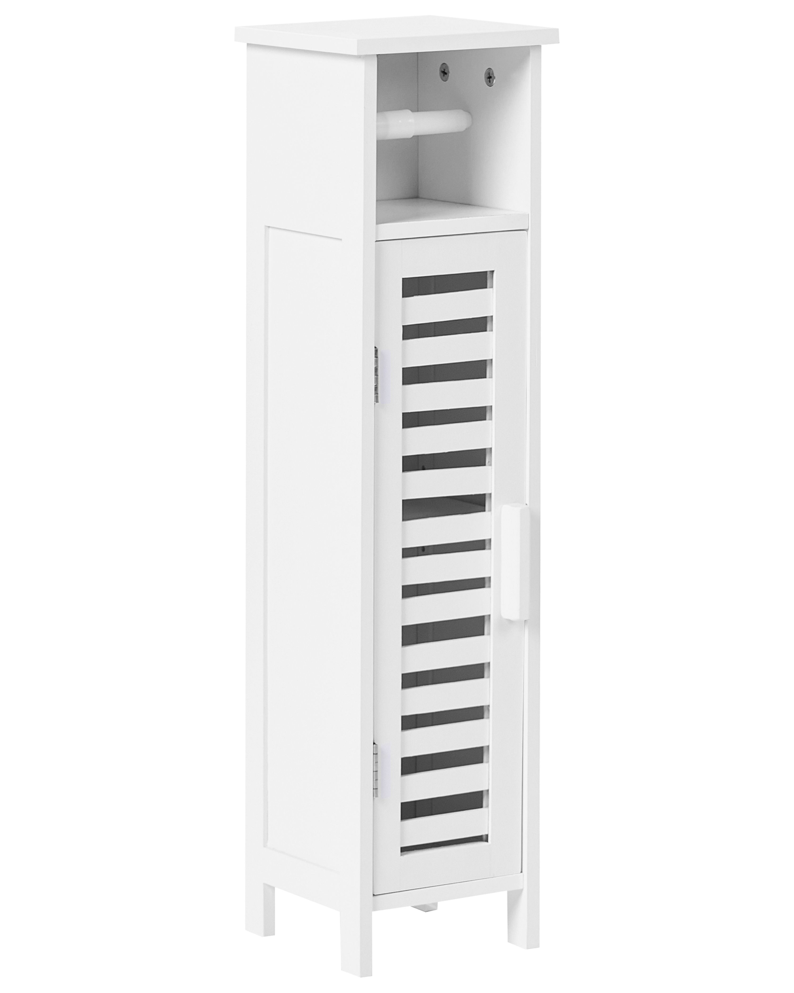 Toilet Paper Cabinet OLATHE Bamboo White