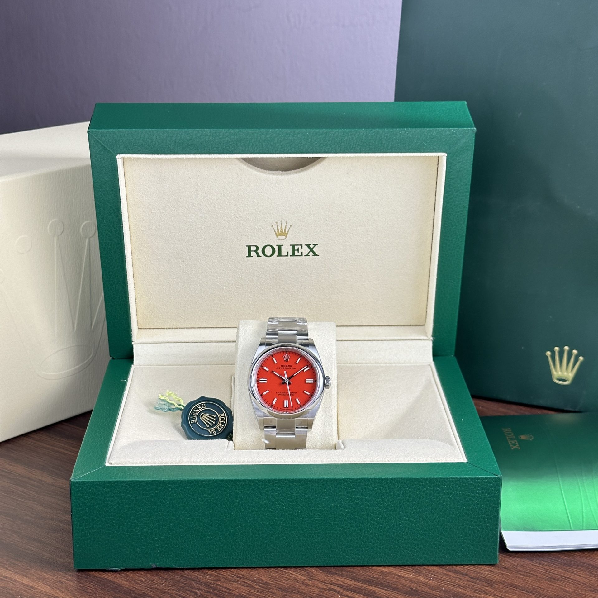 Rolex Replica Watch Oyster Perpetual 126000 Red Dial Clean Factory 36mm - Top club