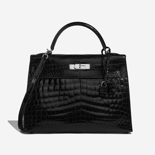 HERMES - Kelly 32 Niloticus Crocodile Black
