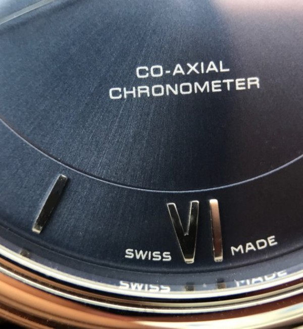 Replica Omega MKF De Ville 37mm SS Blue Dial Black Leather Strap A2829 - Top club