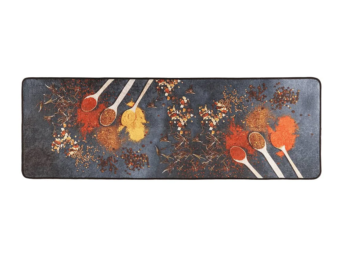 Tapis de cuisine multicolore 60x180 lavable antidérapant