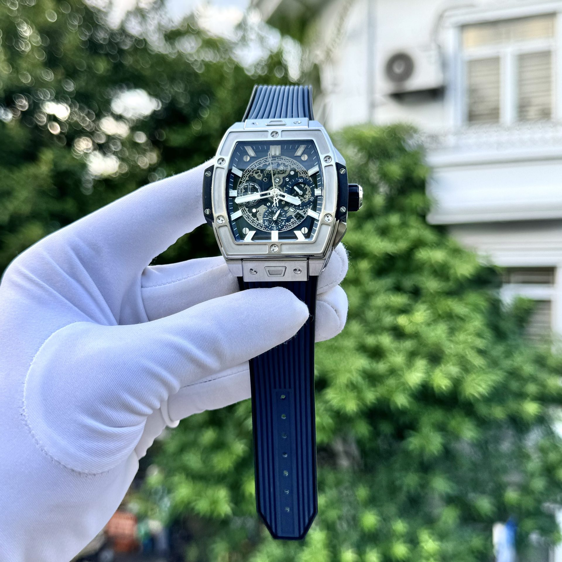 Hublot Replica 1:1 Watch Spirit Of Big Bang Blue Titanium Chronograph 42mm - Elite Watch Atelier