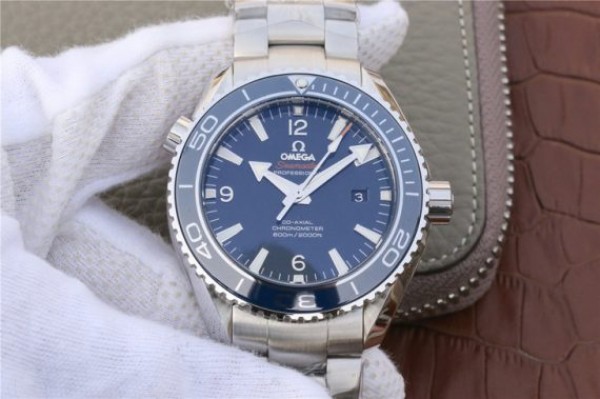 Replica Omega Planet Ocean Professional Blue Liquidmetal Bezel 45mm OMF SS Bracelet A8500 - Top club