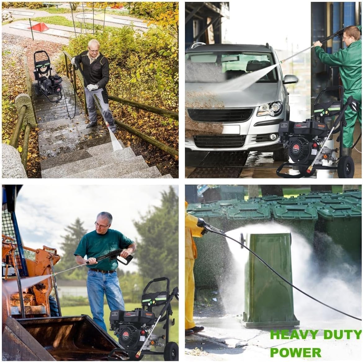 Gas Pressure Washer 4200 PSI 4.0 GPM, 212CC Engine, 5 Nozzles, 25ft Hose, 0.5Gal Soap Tank - 20FT x 1/4 Black - Image 2 Gas Pressure Washer 4200 PSI 4.0 GPM, 212CC Engine, 5 Nozzles, 25ft Hose, 0.5Gal Soap Tank - 20FT x 1/4 Black - Image 2