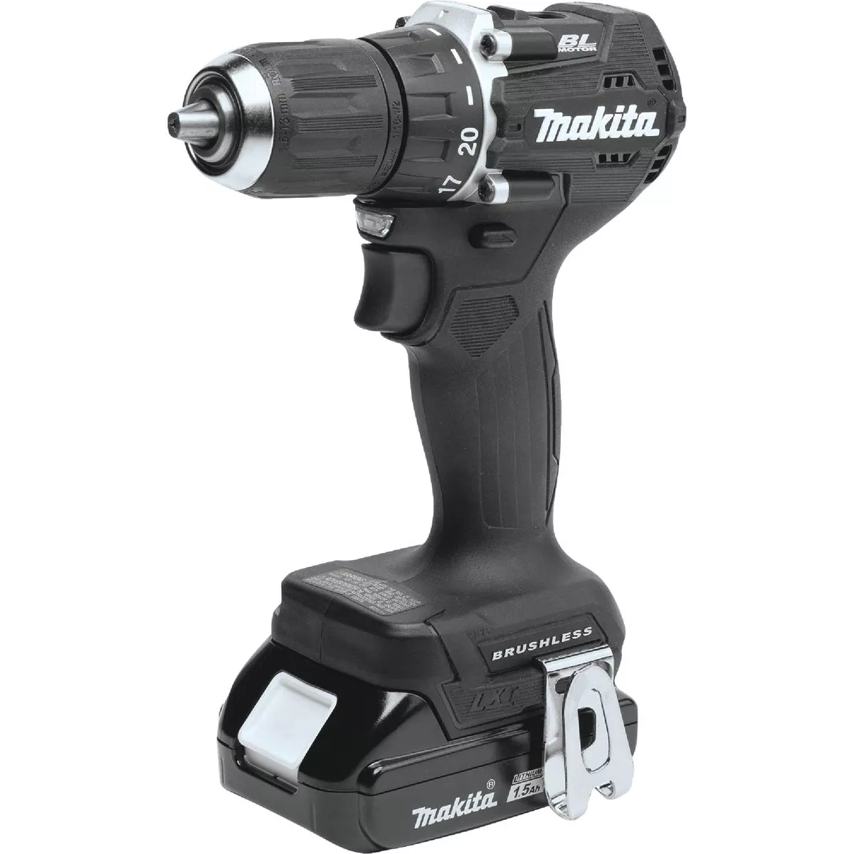 Makita 18V LXT Lithium-Ion 1/2 In. Brushless Sub-Compact Cordless Drill Kit with 1.5 Ah Battery & Charger