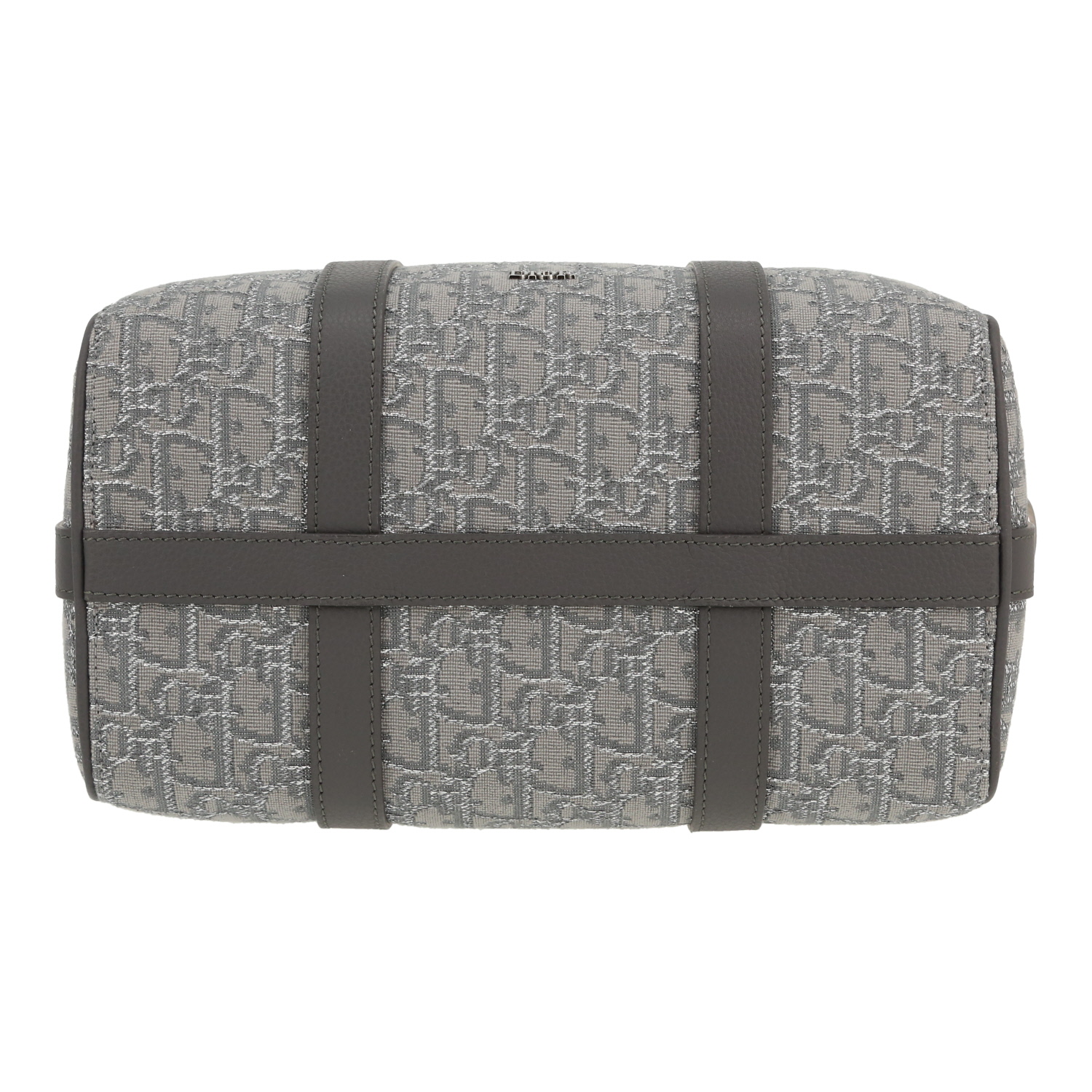 Dior Lingot 26 shoulder bag in grey monogram canvas Oblique and grey leather1:1High-quality replica