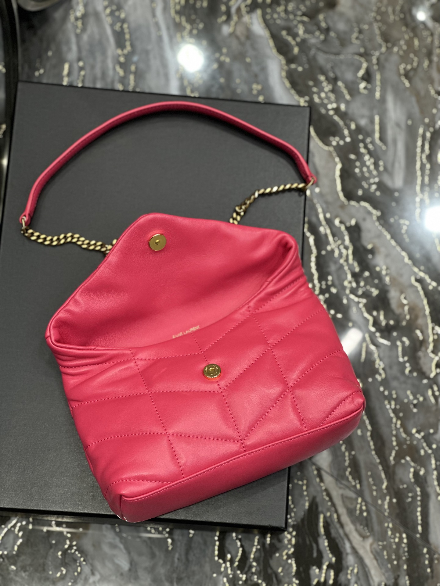 SUNSET MEDIUM TOP HANDLE IN SMOOTH LEATHER1:1High-quality replica