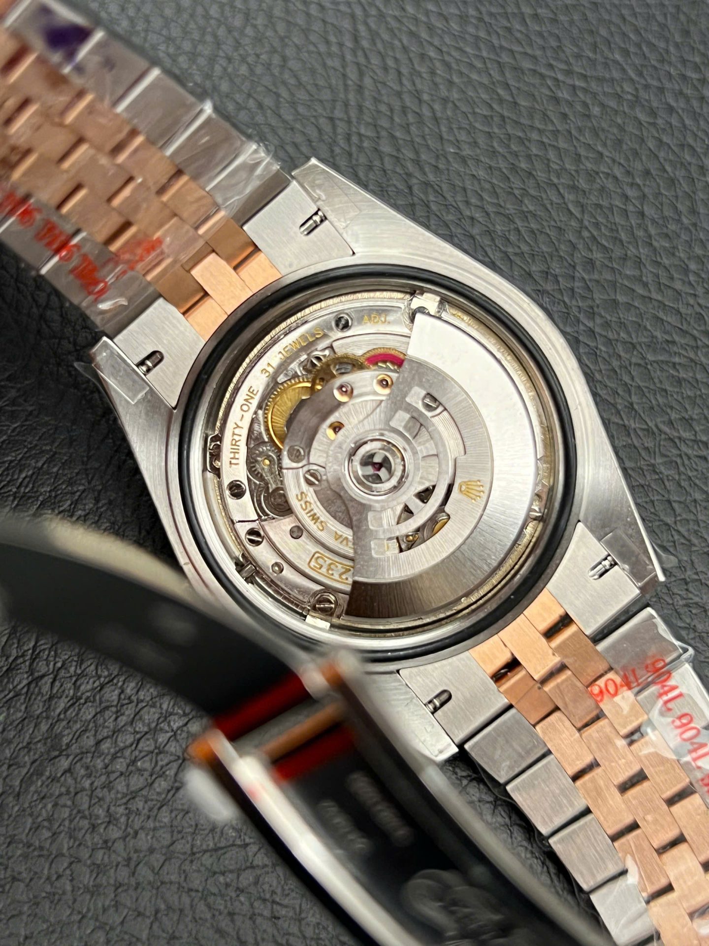 Rolex DateJust Dial Chocolate Replica Watch Custom Gold Wrapped GM Factory 41mm - Elite Watch Atelier
