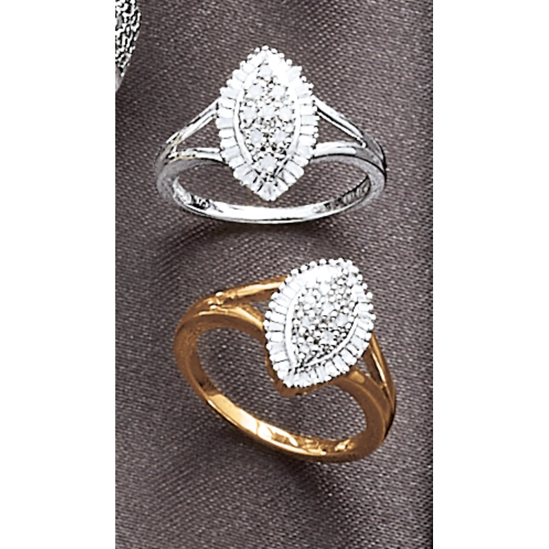 Diamond Marquise Cluster Ring - MIDNIGHT VELVET CATALOG