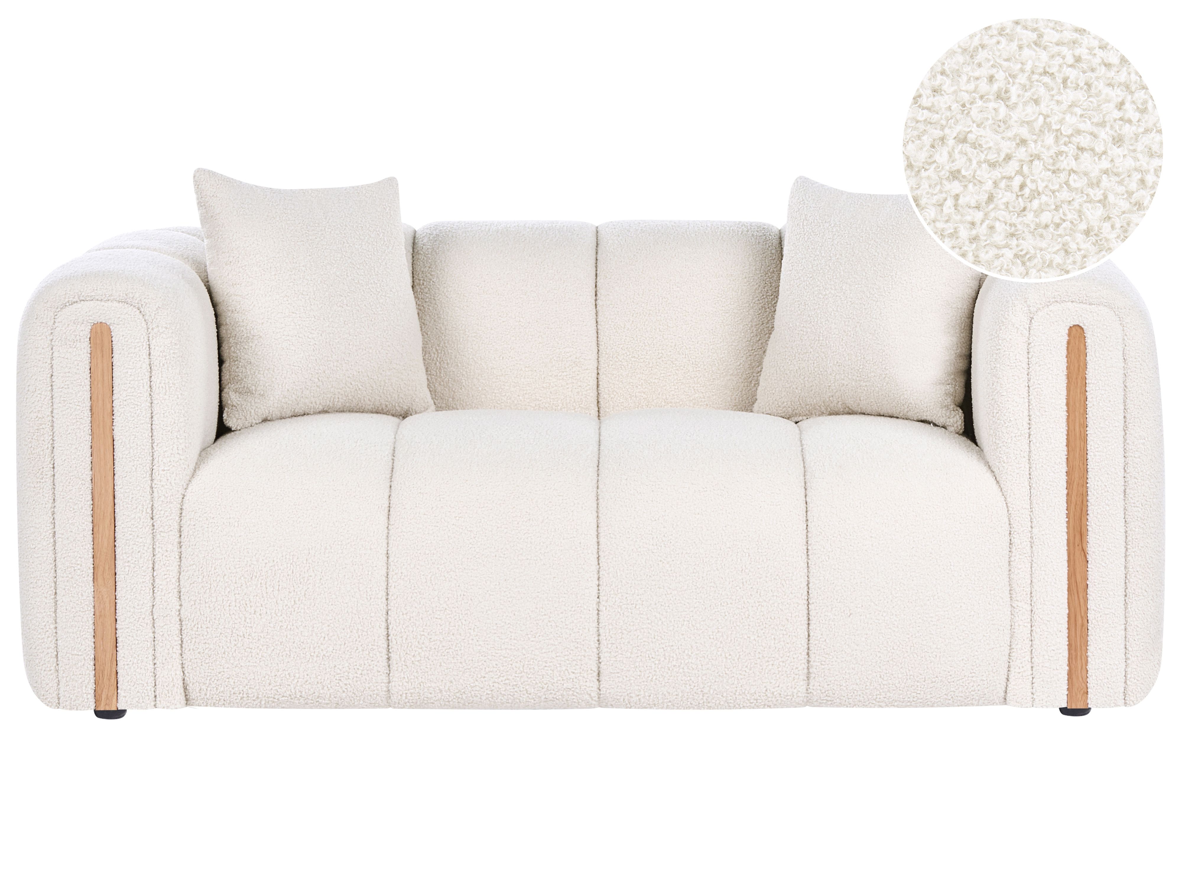 Sofa 2 Seater MORSIL Boucle Off-White