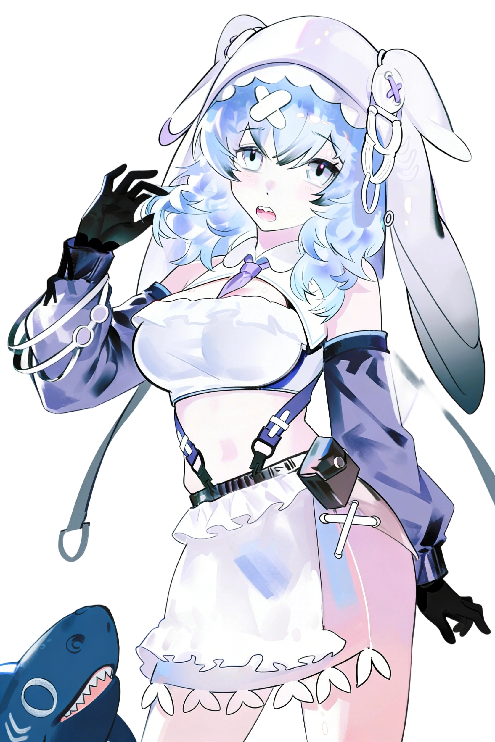 Dr.YUU Anime Shark Oral Male Masturbator retail box with ocean-blue artwork, shark-girl illustration, 600 g callout, and mouth-shaped product close-up