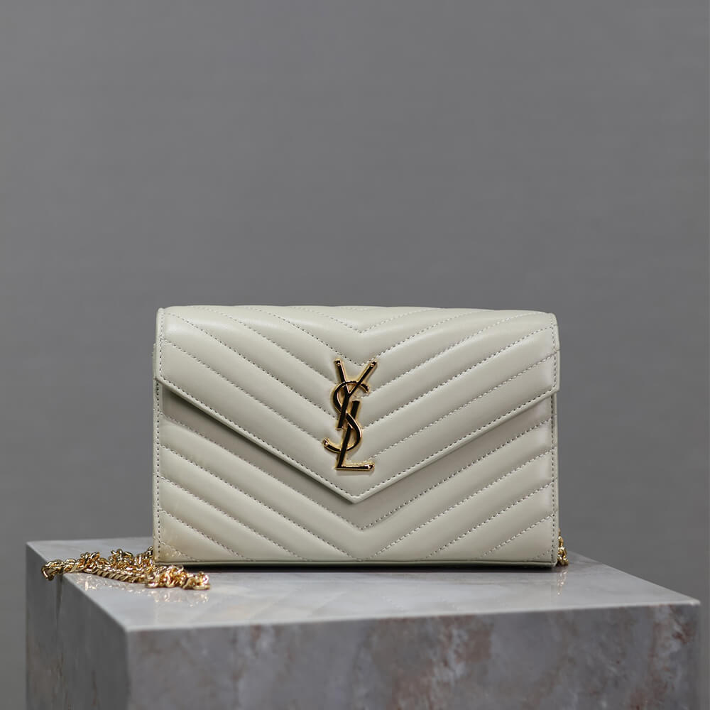 YSL Cassandre Chain Wallet Bag in Lambskin1:1High-quality replica
