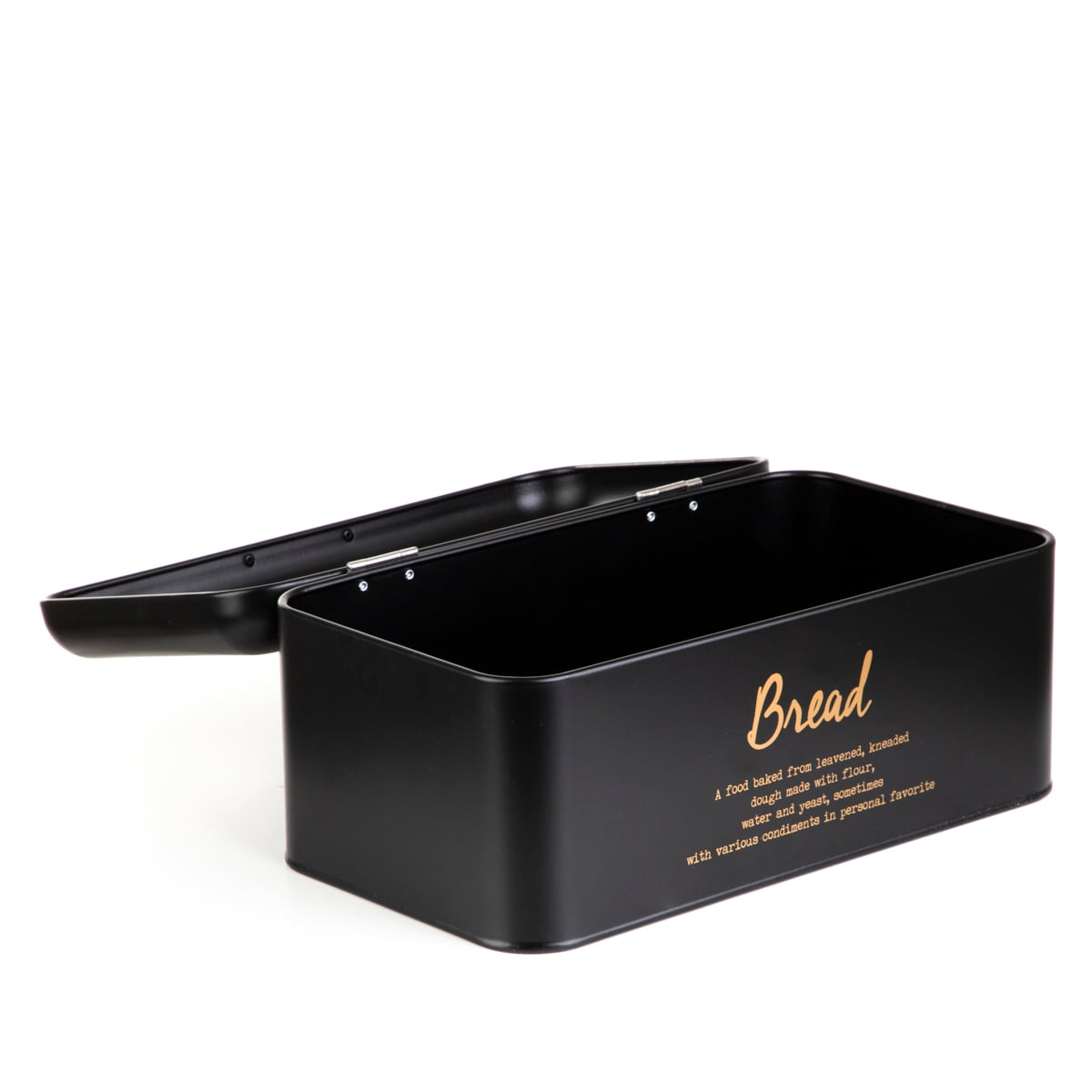Chlebak ESCILLE metalowy czarny 33x19x15 cm
