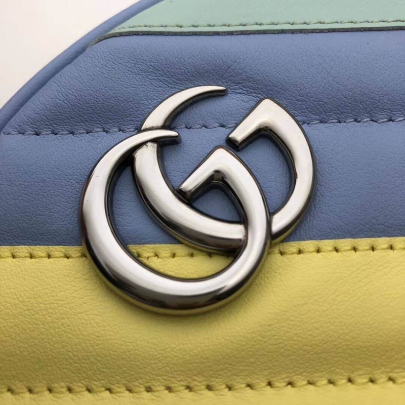 Replica Gucci Gg Marmont Mini Round Shoulder Bag In Pastel And Rainbow 5501541:1High-quality replica