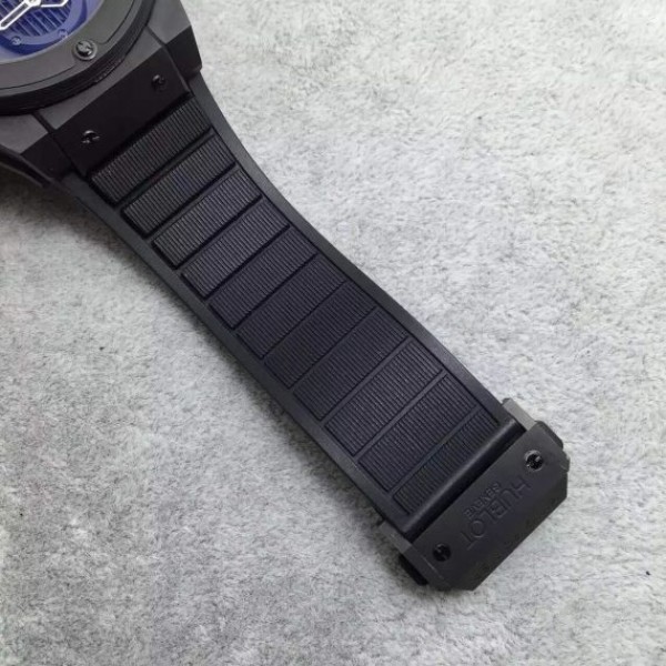 Replica Hublot Big Bang 44mm Vendome Real Tourbillon Ceramic Case Black Gummy - Top club