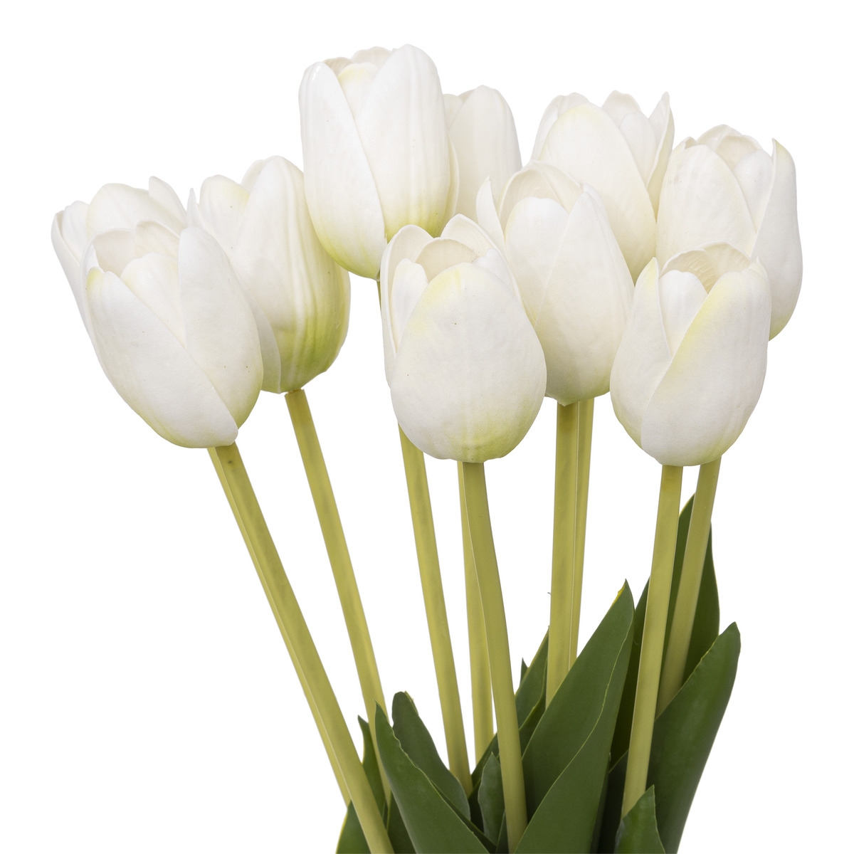 Tulips bouquet White, H.48 cm