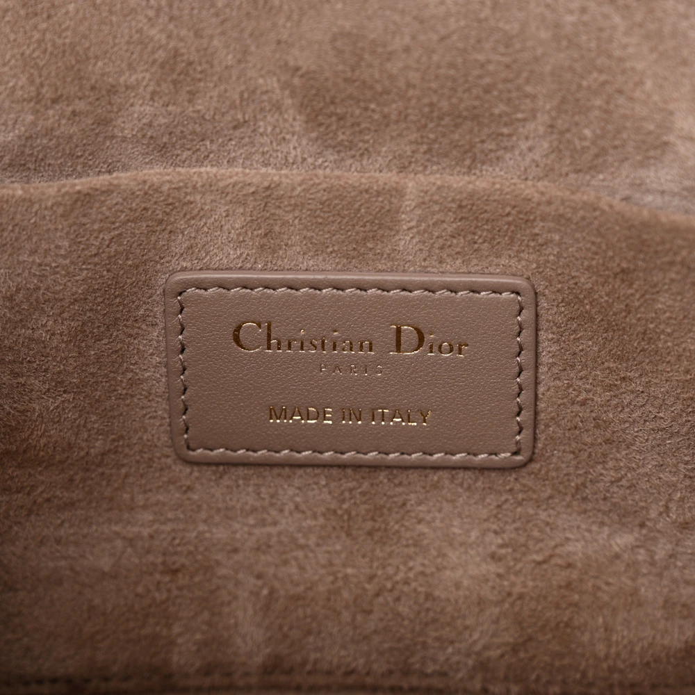 Elegant Dior Vanity Mirror Replica Handbag in Warm Taupe