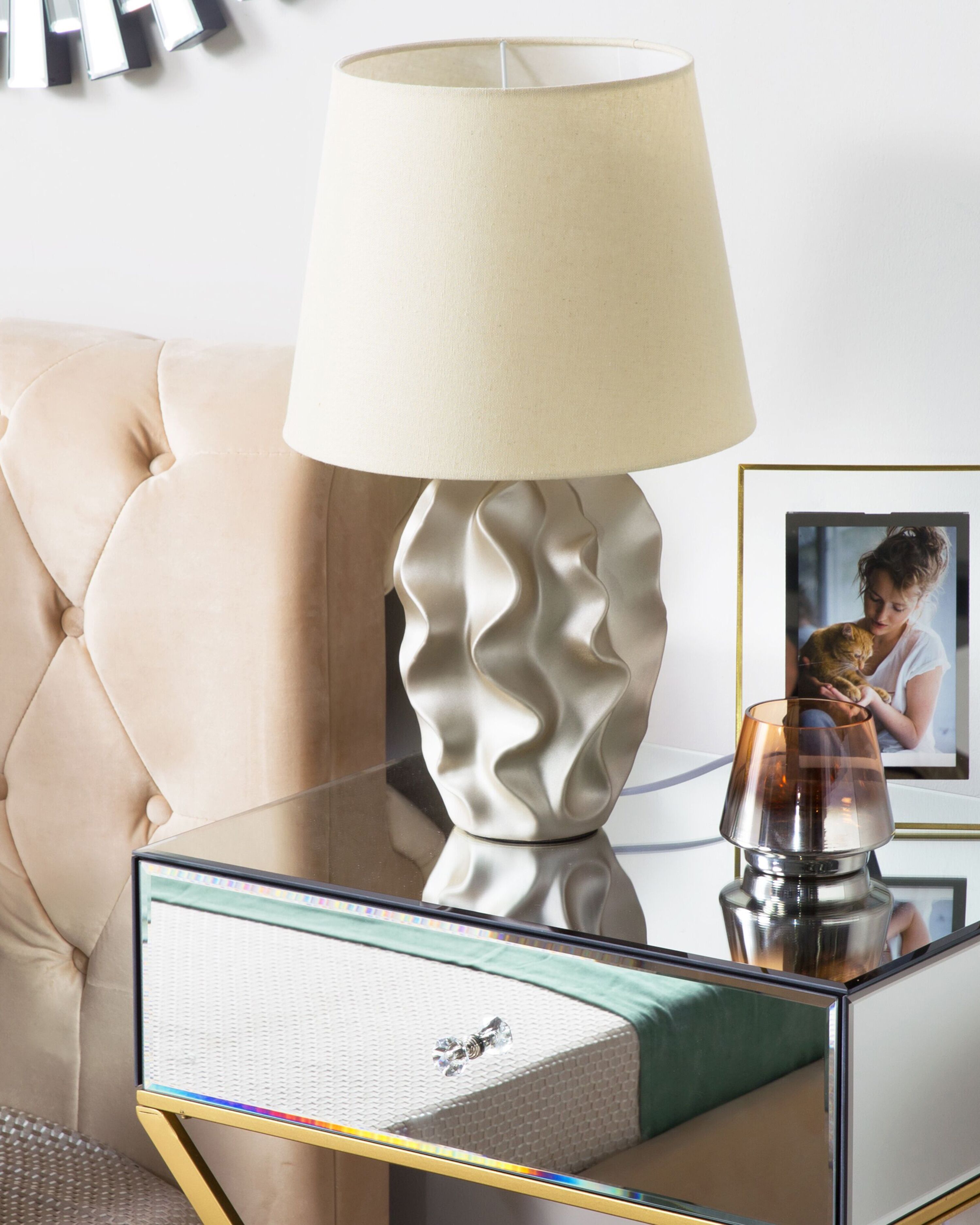 Table Lamp ALLIKA Ceramic Gold