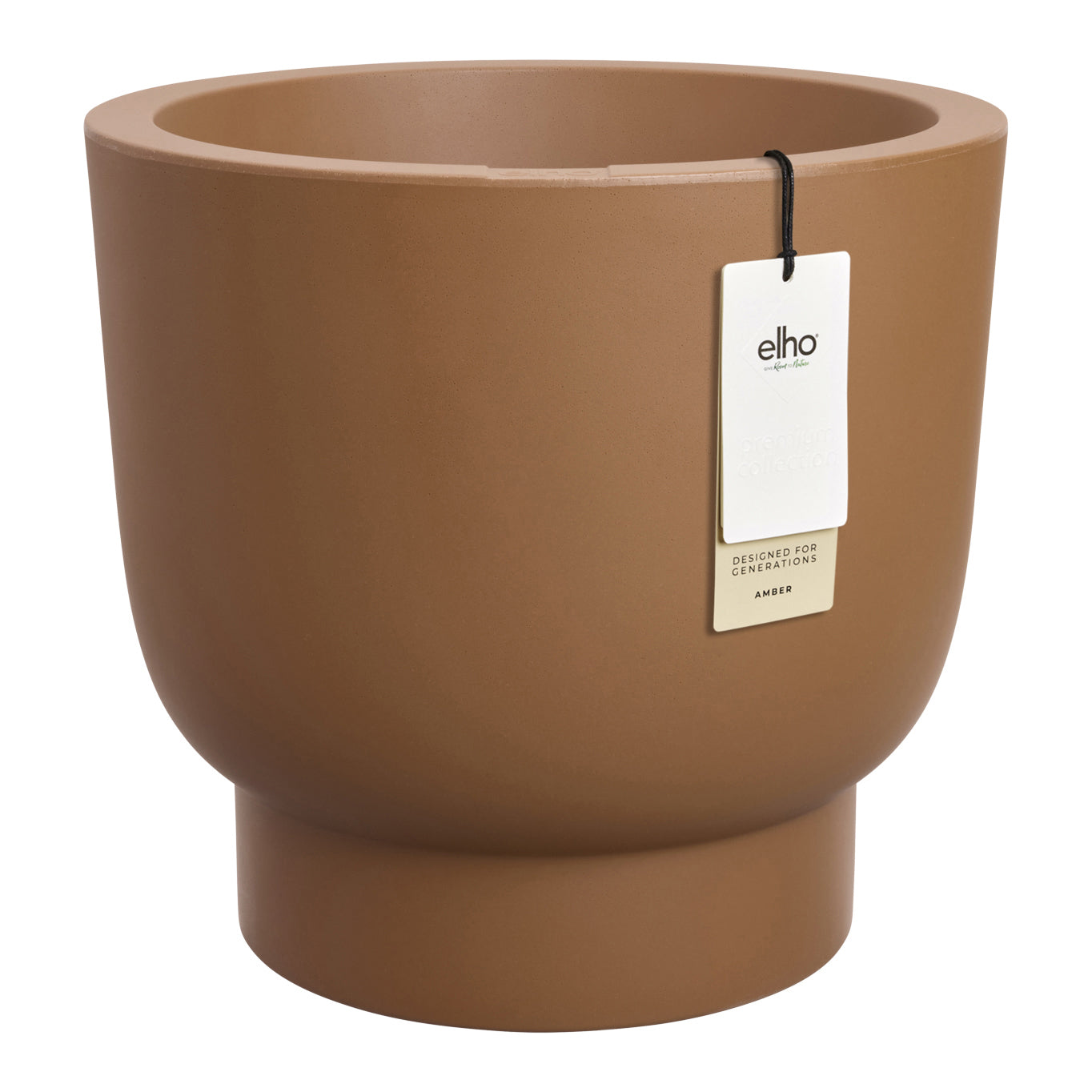 Elho Amber Grail 30 - Karamel - L 30 x B x H 28 cm - Binnen en Buiten