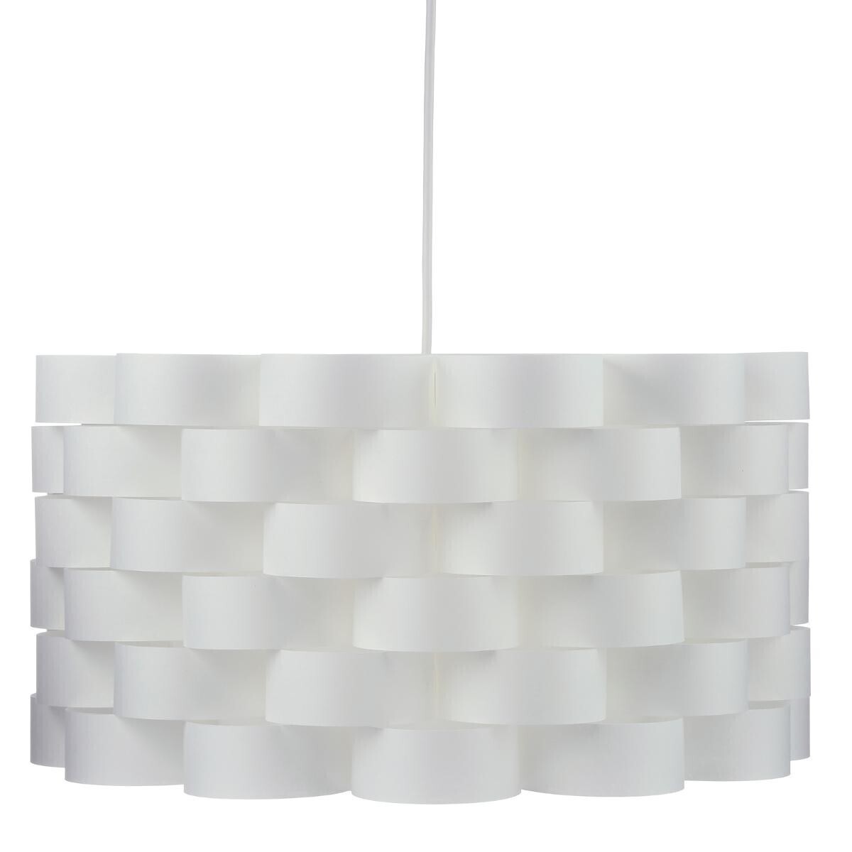 Metal suspension lamp "Moki" White, D.42 cm