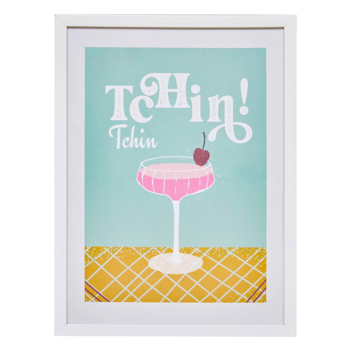 Framed Poster "Cheri" Light Blue, 30x40 cm