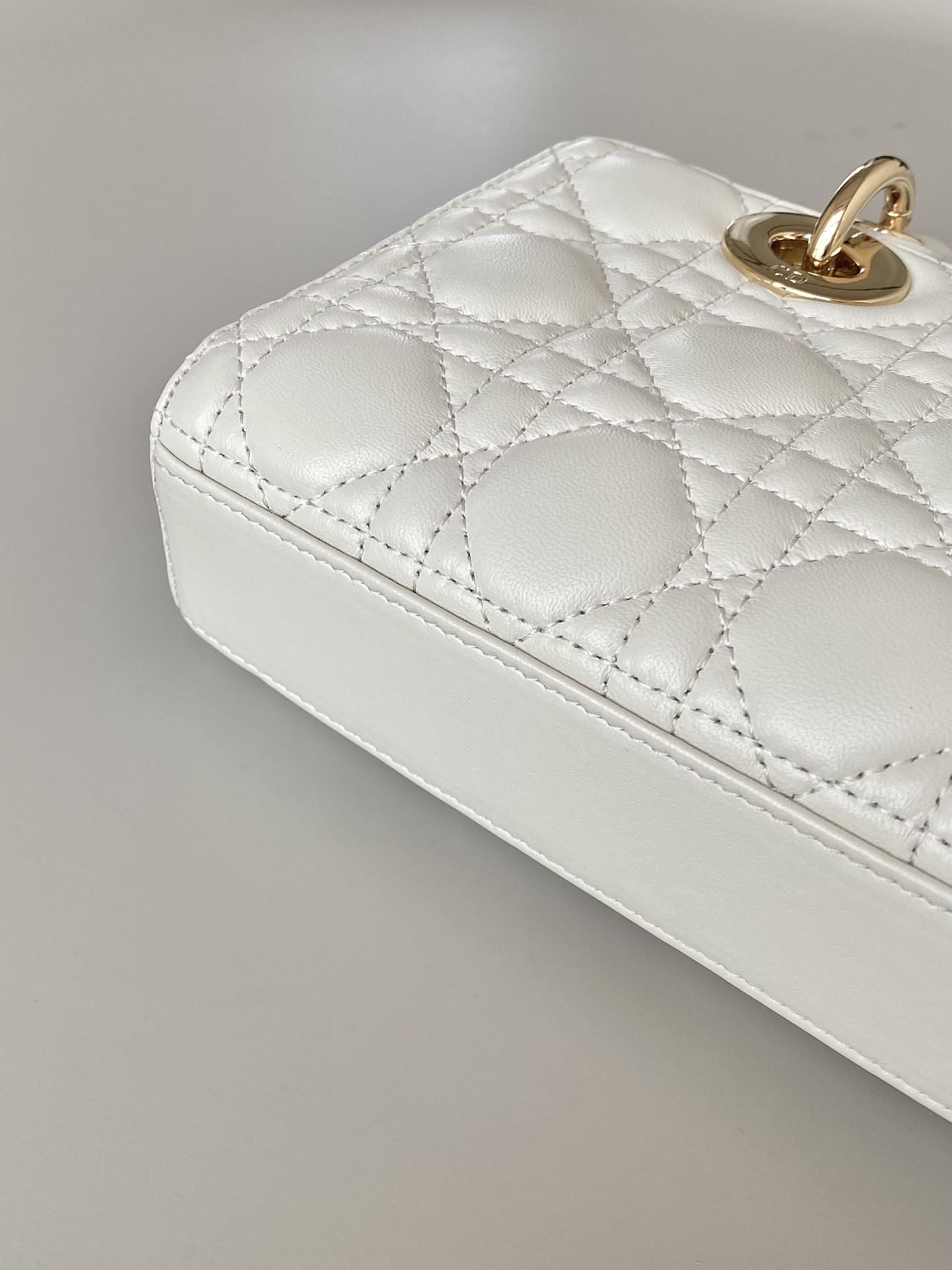 Small Lady D-Joy Bag White/Pink/Black For Women 9in/22cm M0613ONGE_M0301:1High-quality replica