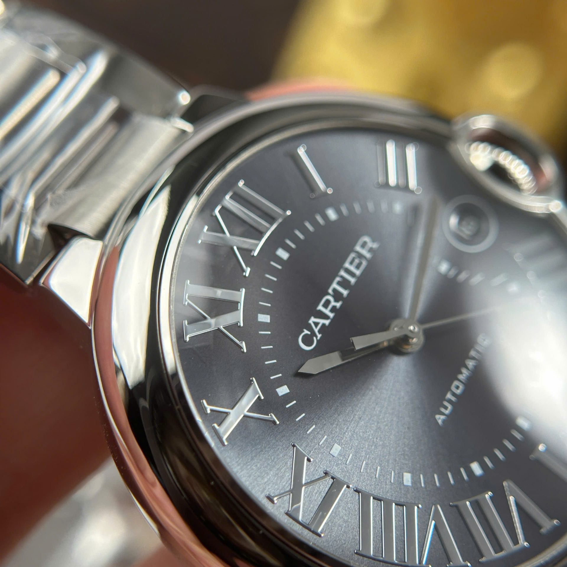 Cartier Ballon Bleu Replica Watch Gray Dial Metal Wire AF Factory 40mm - Top club