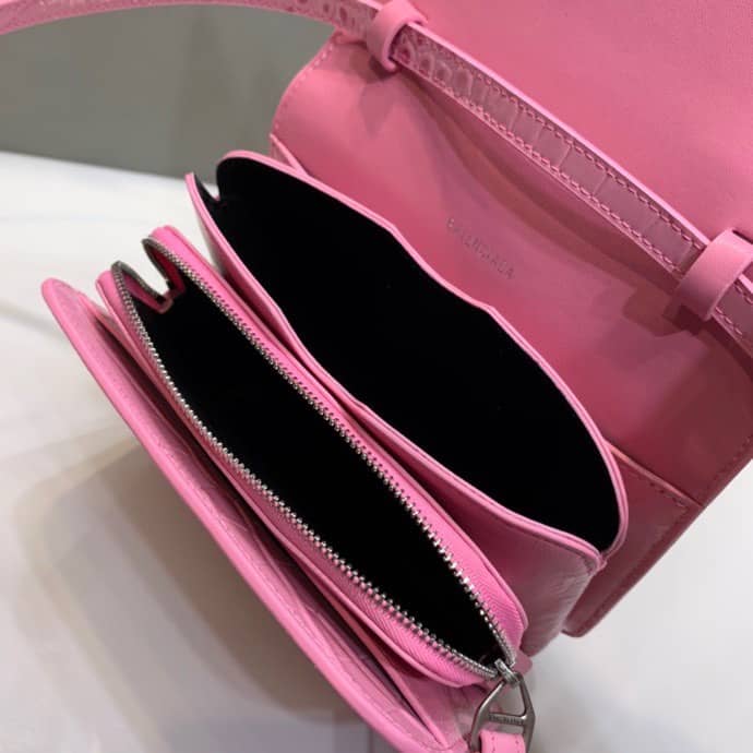 Balenciaga Crocodile Embossed Box Replica Shoulder Bag - Replicaclubs