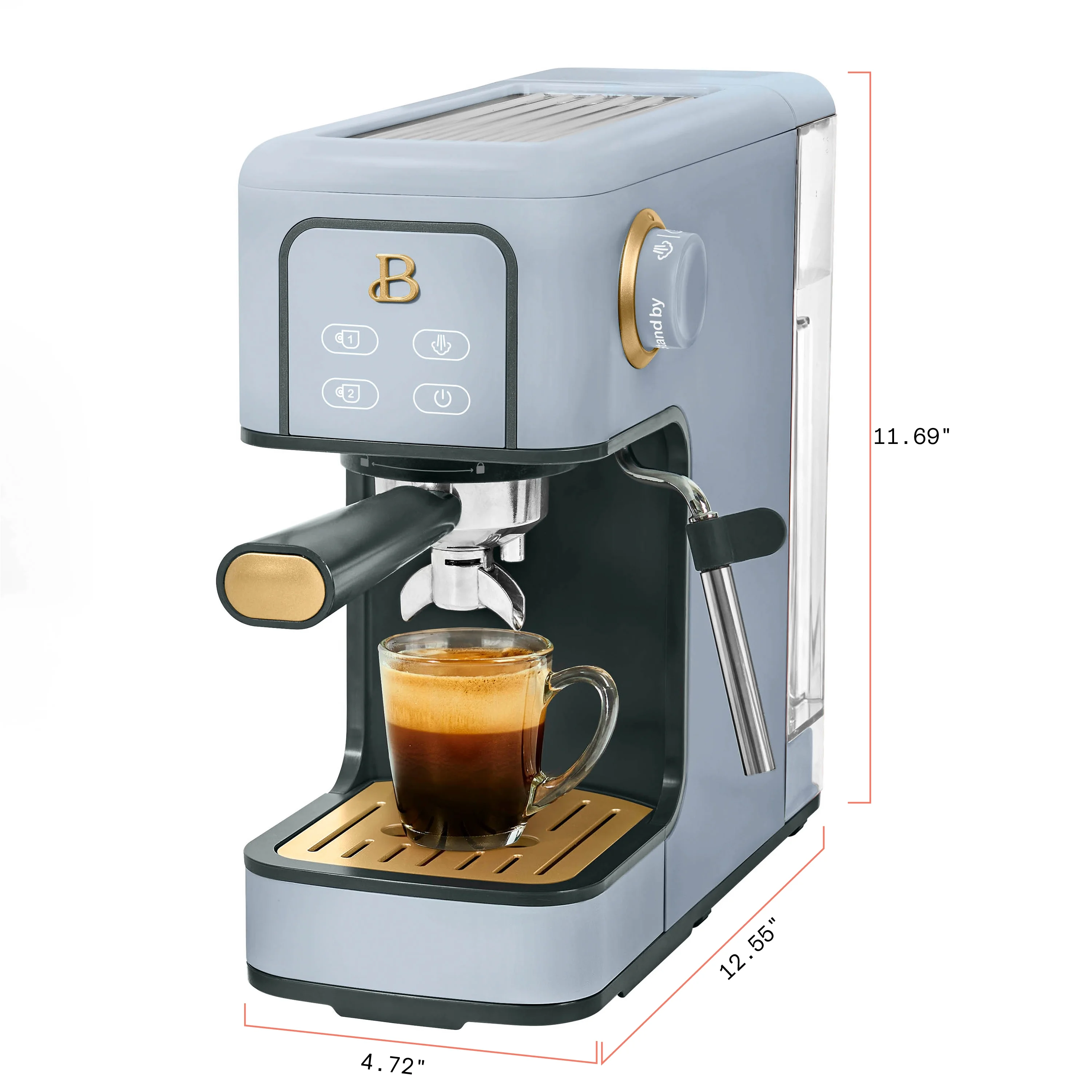 Beautiful Slim Espresso Machine with 20-Bar Pressure, Black Sesame by Drew Barrymore - Image 98