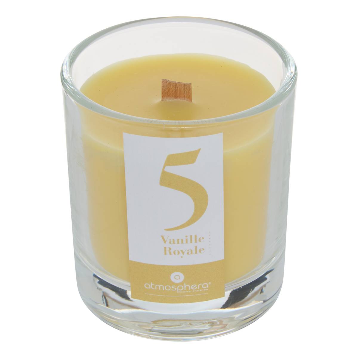 Scented Candle Round "Numia" Scent Gourmet, Vanilla, 180g