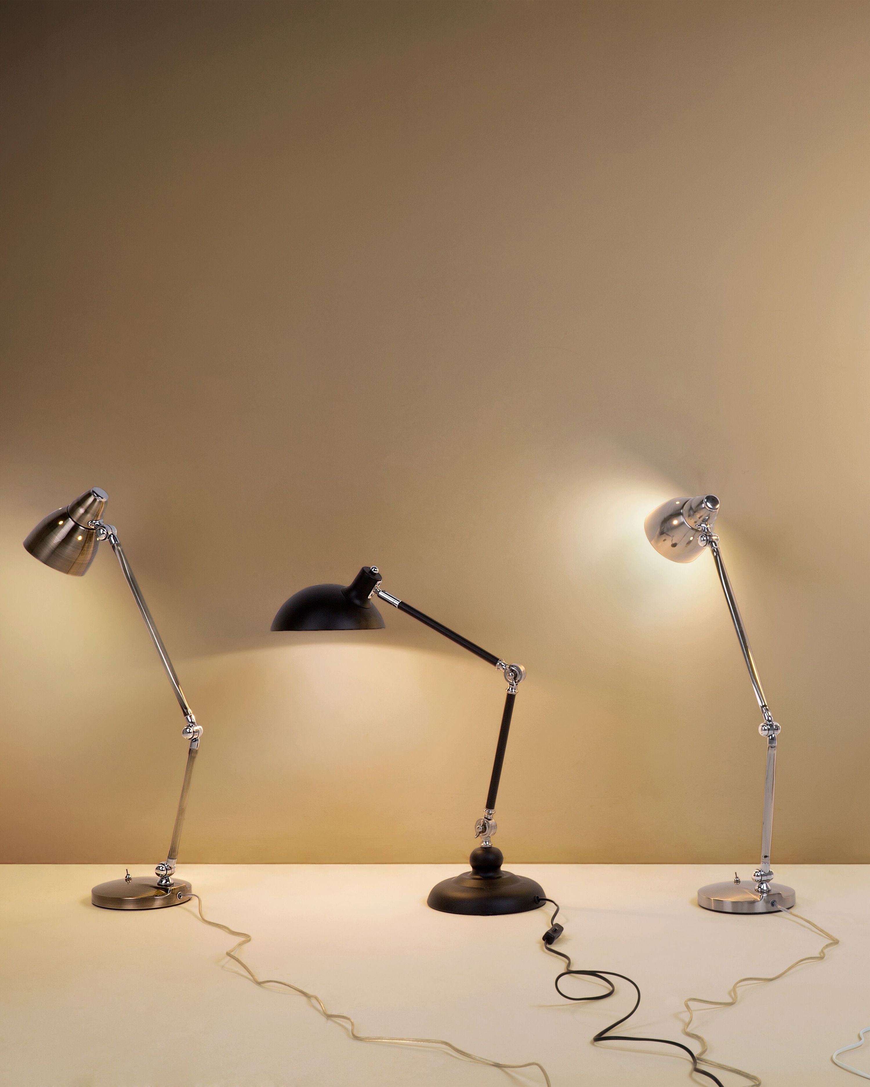 Desk Lamp MERAMEC Adjustable Metal Black