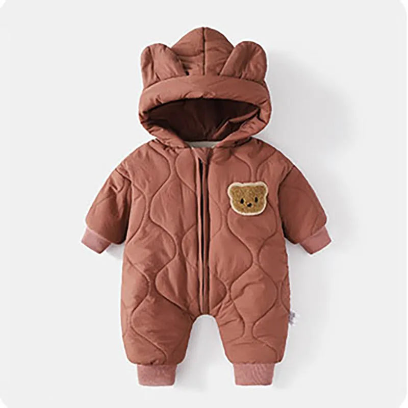 FuzzyFriends | Cartoon Beer Winter Romper