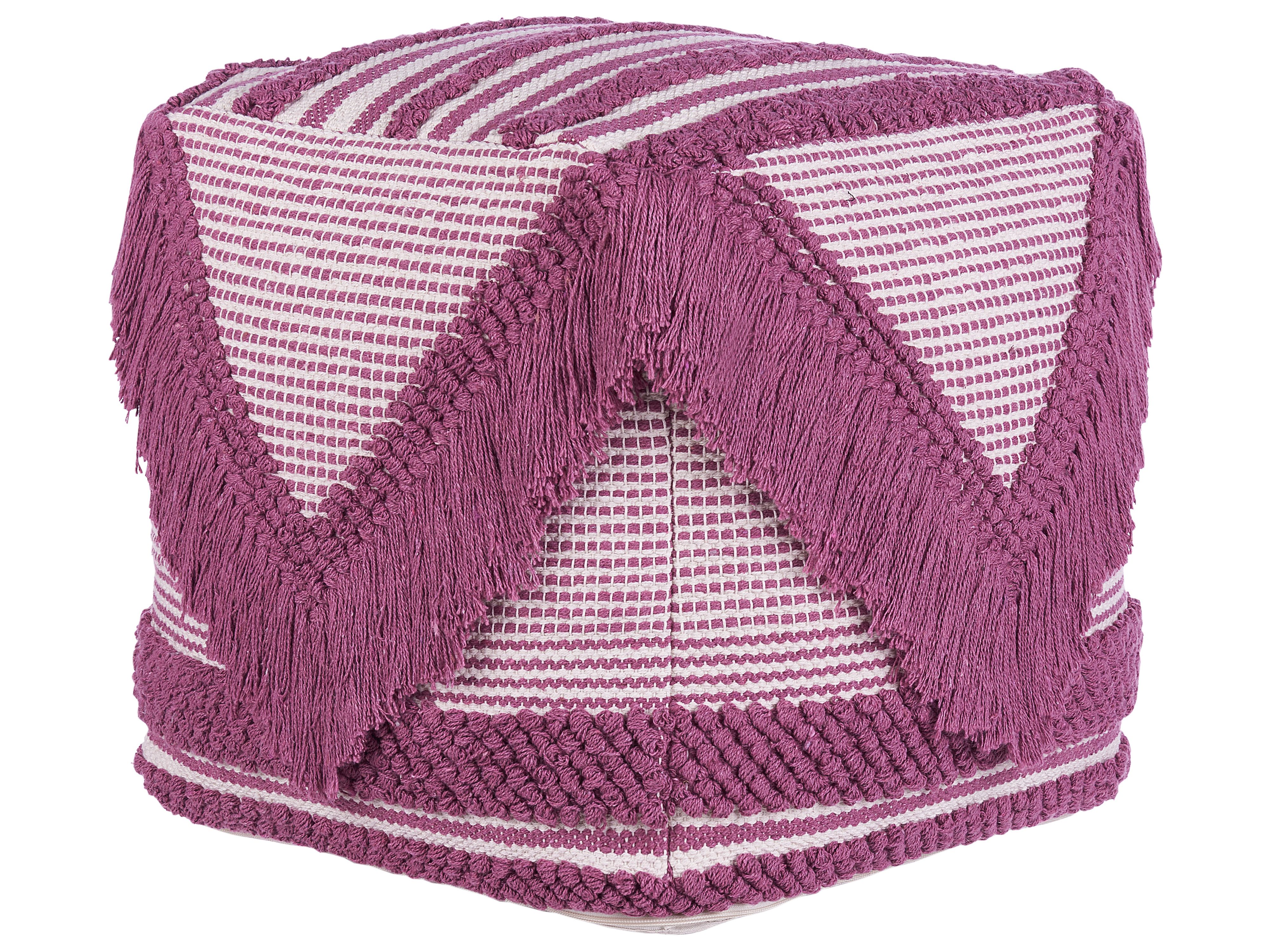 Pouffe KOCHI Cotton Pink