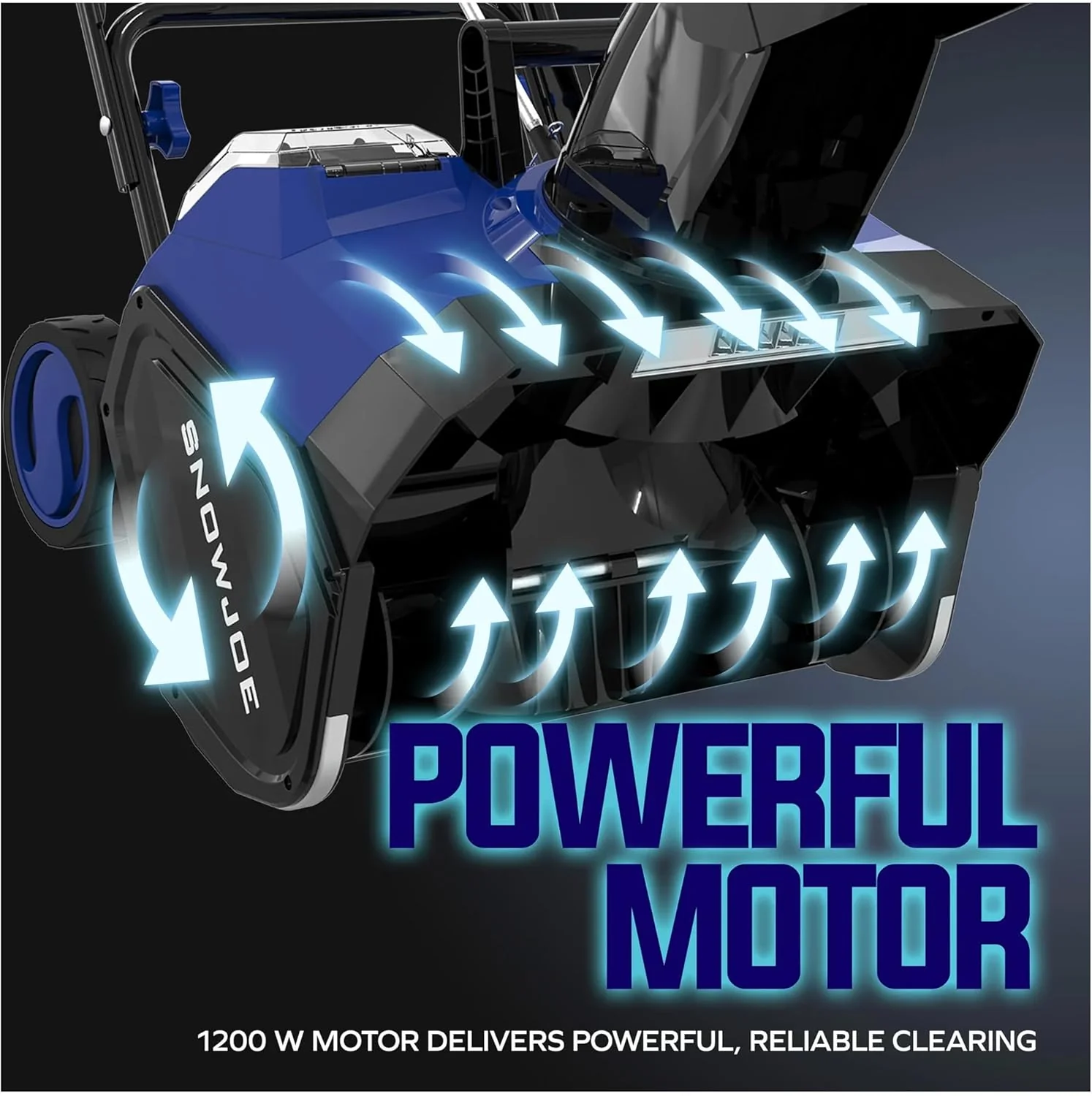 Snow Joe IONMAX 48V 18 Inch Cordless Electric Snow Blower With LED Light And Wheels - 24V-X2-SB18-GO - Image 3 Snow Joe IONMAX 48V 18 Inch Cordless Electric Snow Blower With LED Light And Wheels - 24V-X2-SB18-GO - Image 3