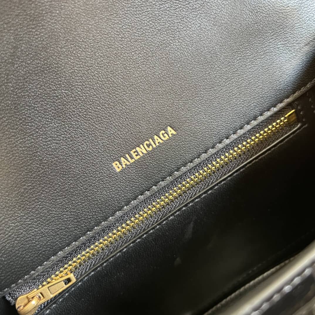 Balenciaga Hourglass Leather Top Handle Replica Bag - Replicaclubs