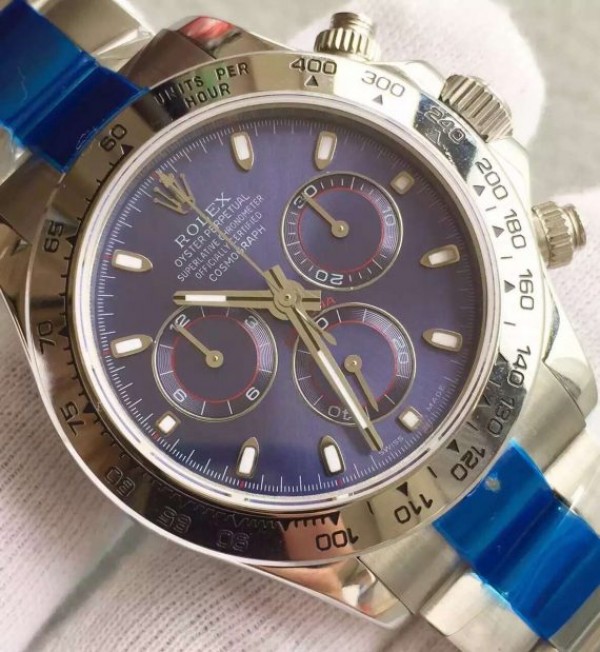 Replica Rolex Daytona Baselworld 116509 Blue Dial SS Bracelet A4130 - Elite Watch Atelier