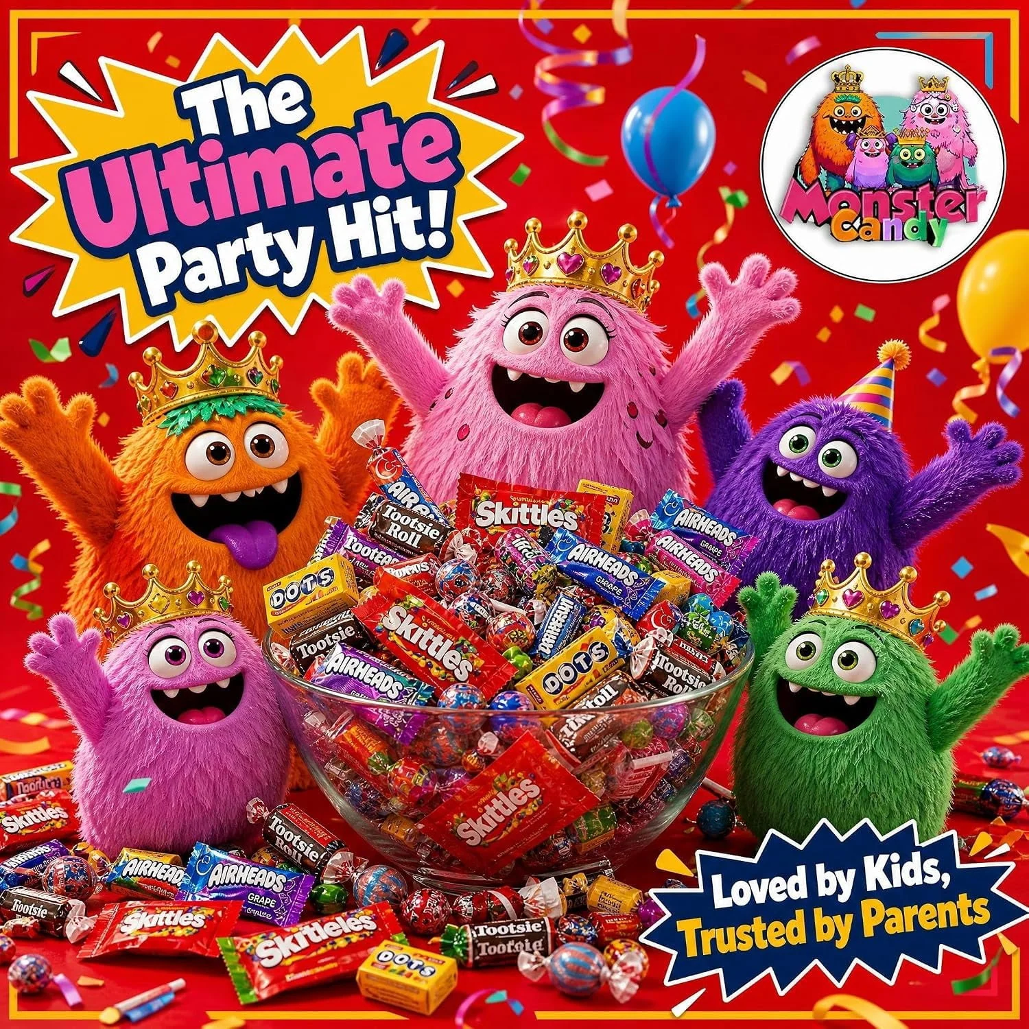 Party Favor Candy Mix - 5 lb Bulk Pinata Stuffers Candy Bulk - Candy Variety Pack - Individually Wrapped (Candy May Vary) - Image 4 Party Favor Candy Mix - 5 lb Bulk Pinata Stuffers Candy Bulk - Candy Variety Pack - Individually Wrapped (Candy May Vary) - Image 4