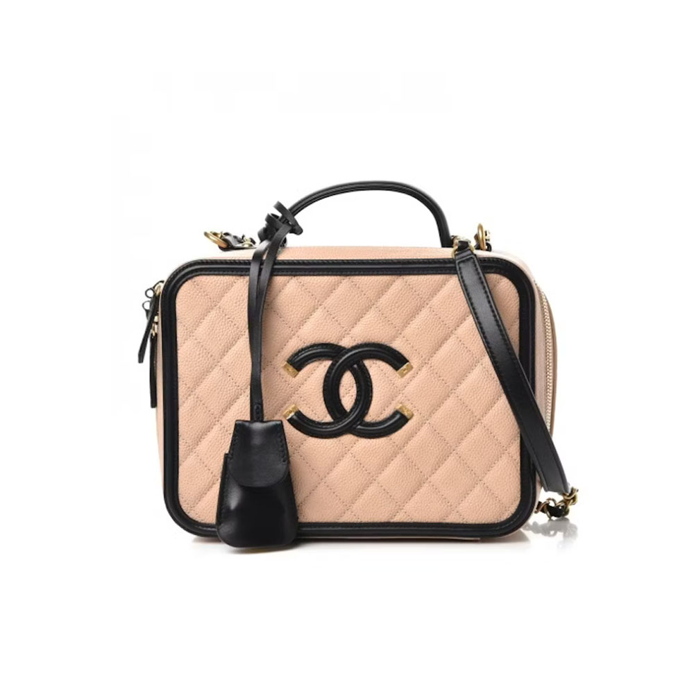 Chanel Vanity Case Quilted Caviar (Replica)1:1High-quality replica
