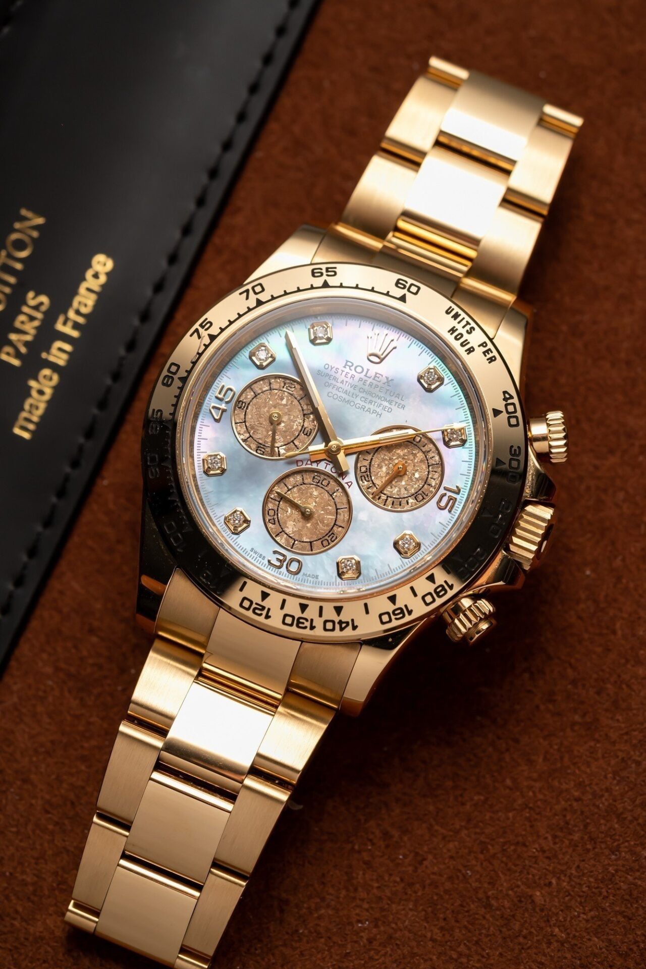 Rolex Replica 1:1 Watch Daytona 116508 Blue Mother of Pearl Dial Clean Factory 40mm - Elite Watch Atelier