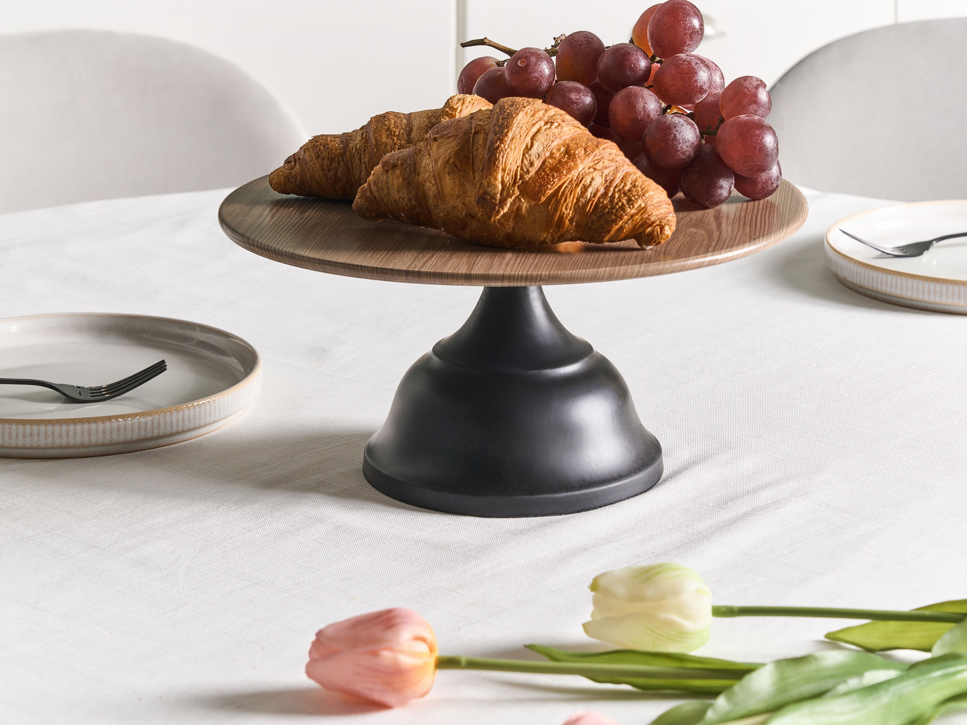 Cake Stand BRIOCHE Metal Black
