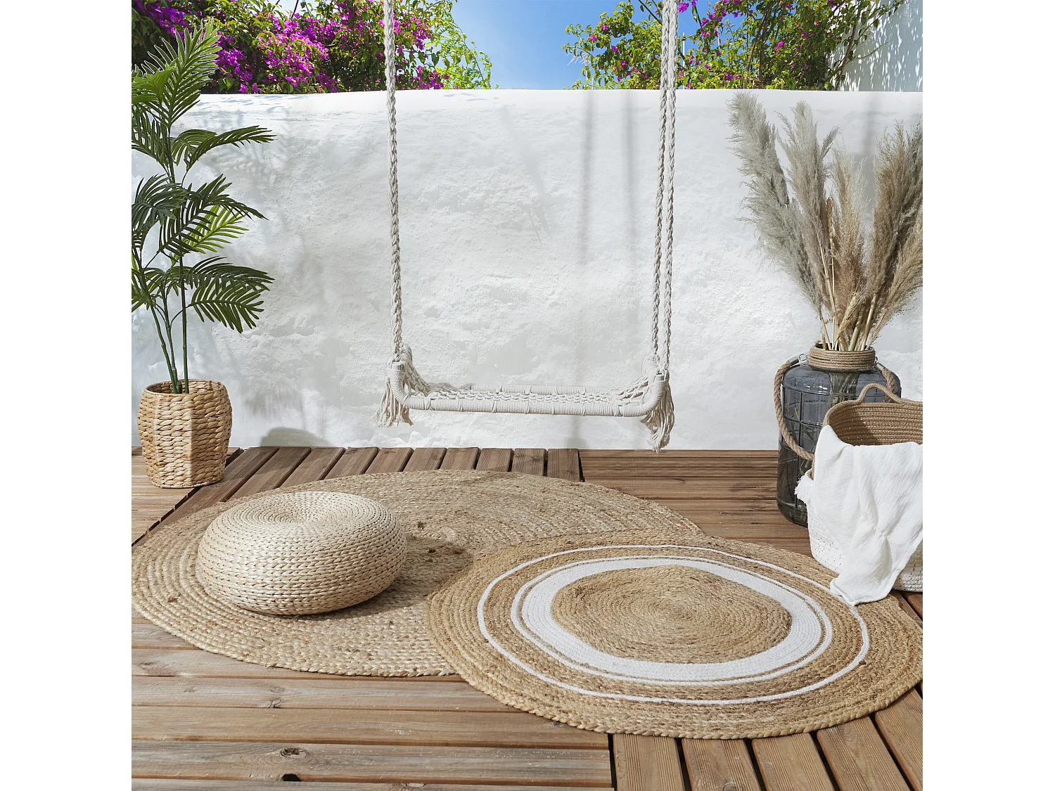 Balançoire - HOME DECO FACTORY - Macramé - Beige