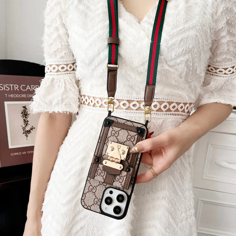 GG Card Bag Chain Classic iPhone Case - Wholesale & Influencer