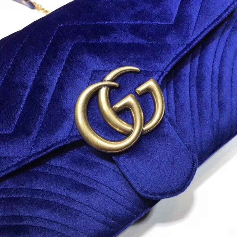 Replica Gucci Gg Marmont Velvet Shoulder Bag 4434971:1High-quality replica