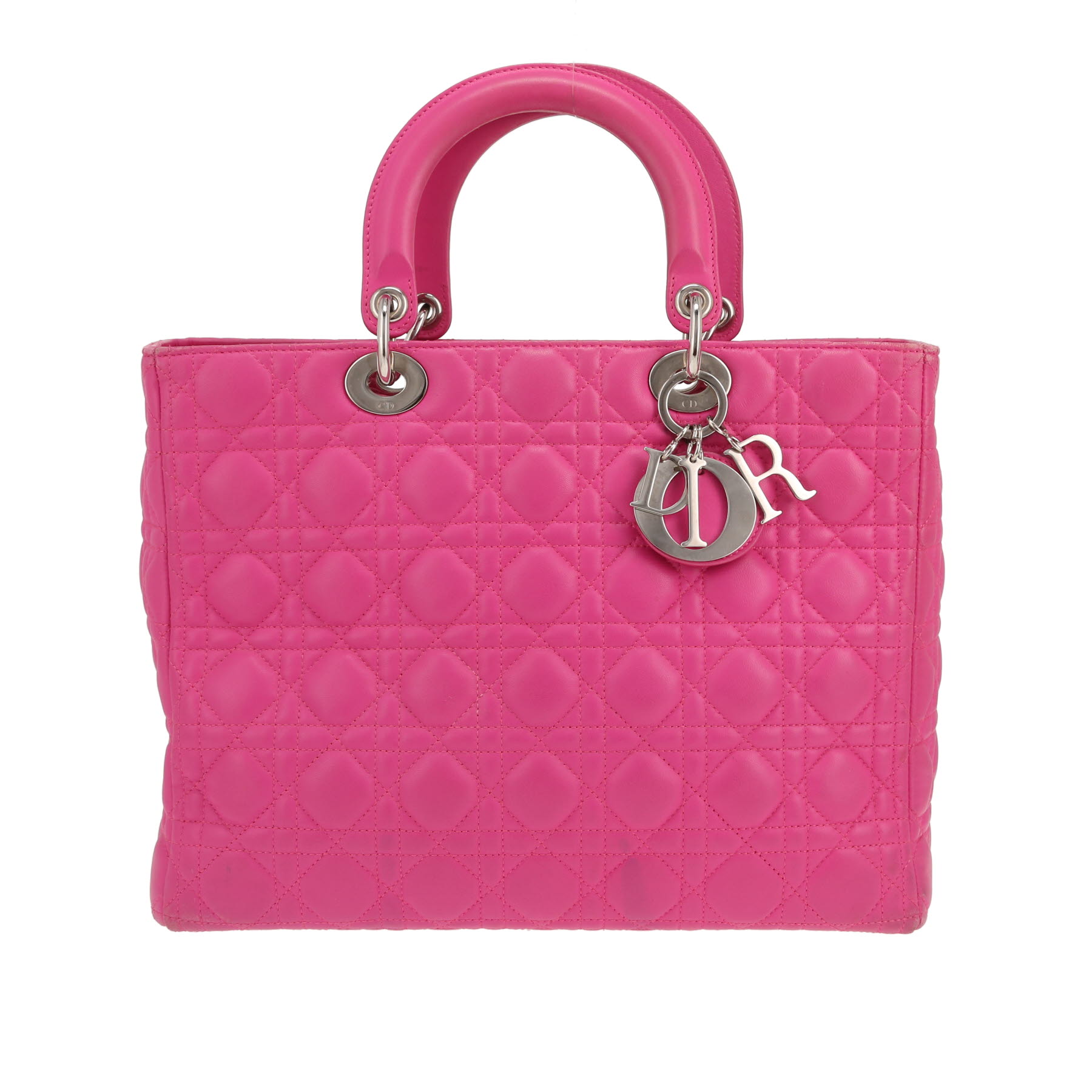 Dior Lady Dior handbag in pink leather cannage1:1High-quality replica