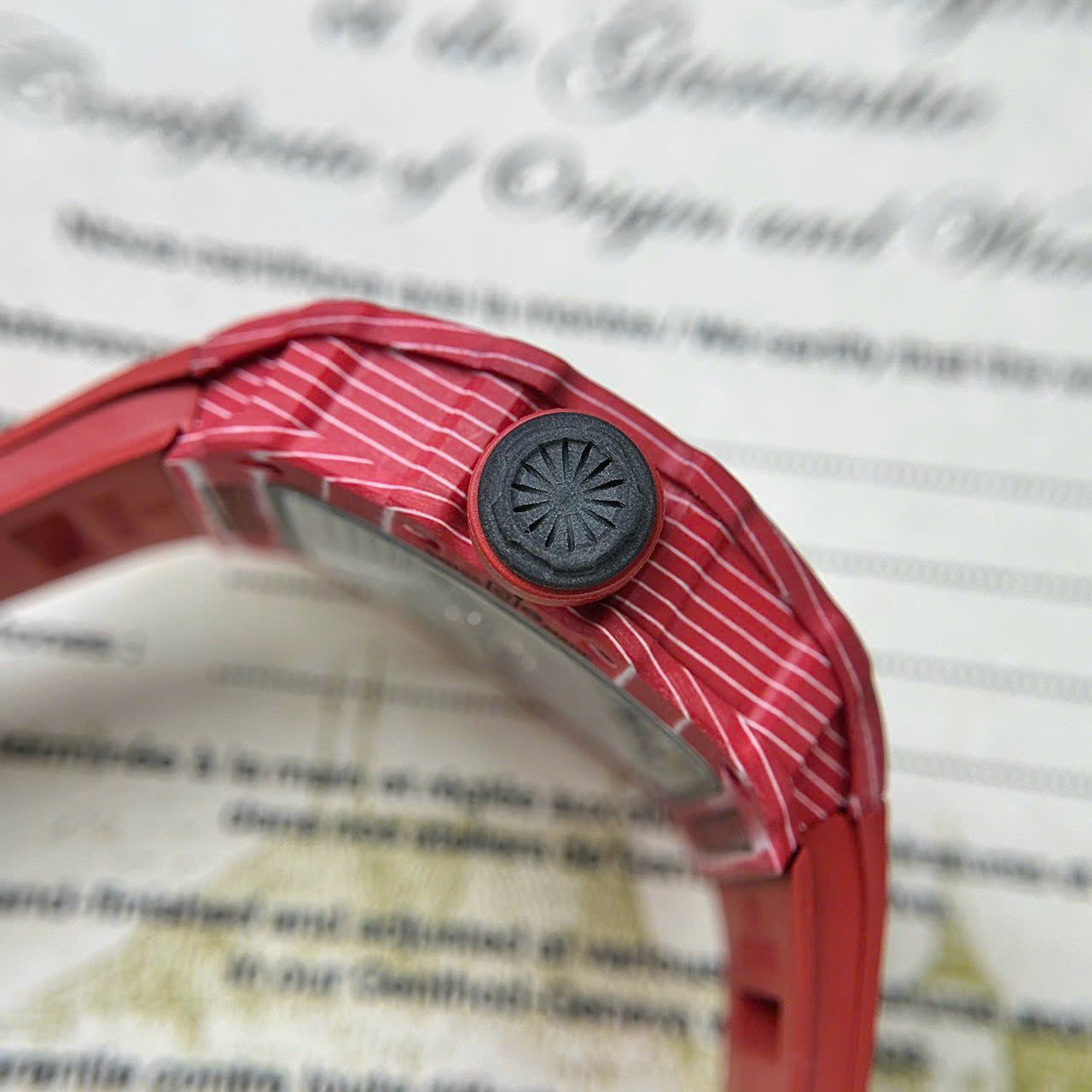 Richard Mille RM35-02 Replica 1:1 Watch Red Full Carbon BBR 45mm - Top club