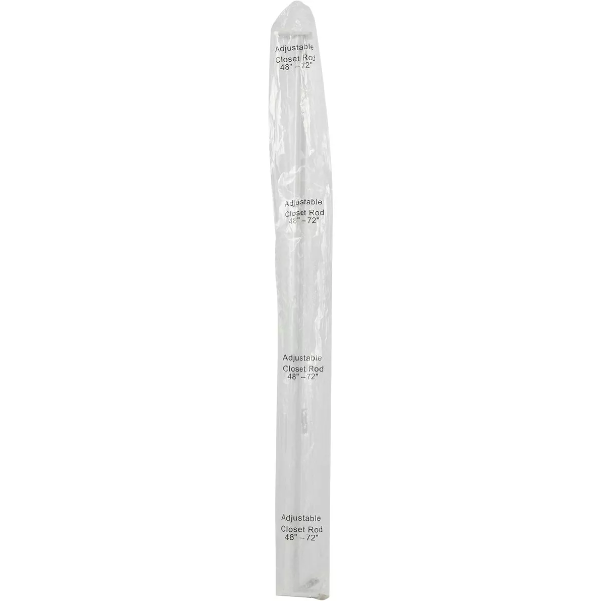 John Sterling Closet-Pro 48 In. to 72 In. x 1 In. Adjustable Closet Rod, White