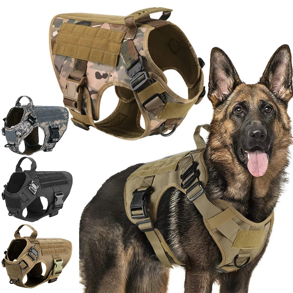 GuardPaw | Tactisch Hondharnas en Leash Set